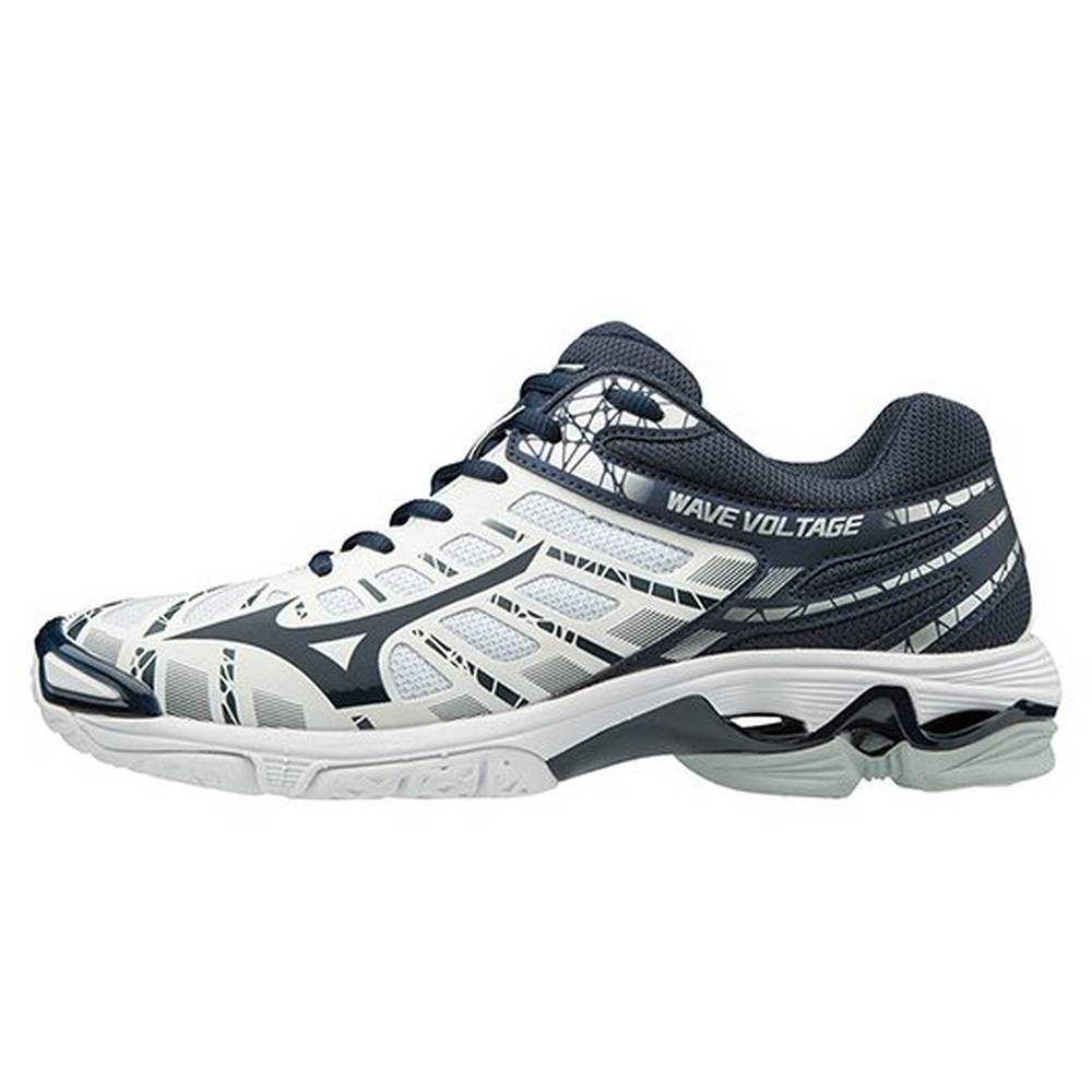 Mizuno Women's Wave Voltage Volleyball Shoes White/Navy (430269-KOT)